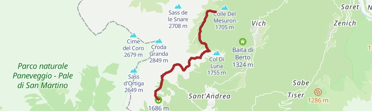 CRODA GRANDA - AGNER WILD TREK - STAGE 2 - Malga Cavallera - Rifugio Scarpa